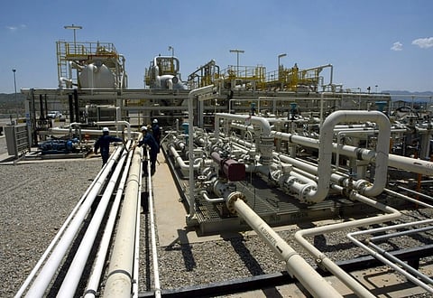 (FILES) This file picture taken on May 18, 2009 shows a view of the Tawke oil field and plant that is linked with the Jihan Turkish pipeline in Zakho, 400km north of Baghdad. Oil topped $100 per barrel on Monday January 31, 2011 for the first time since 2008, as traders fretted over violent unrest in Egypt that could disrupt the flow of oil through the Suez Canal on its way to the West. London's Brent North Sea crude for delivery in March surged as high as $100.25 per barrel in late afternoon deals -- which marked the highest level since October 1, 2008. AFP PHOTO/SAFIN HAMED/FILES (Photo credit should read SAFIN HAMED/AFP/Getty Images)