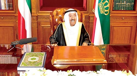 Emir of Kuwait Sheikh Sabah Al-Ahmed Al-Jaber Al-Sabah. KUNA