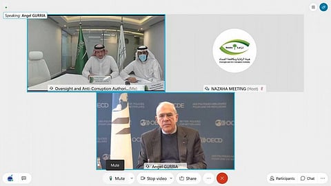 Nazaha President, OECD Secretary General Discuss Promoting Cooperation