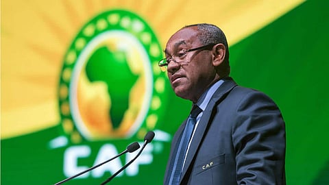 The head of African football Ahmad Ahmad