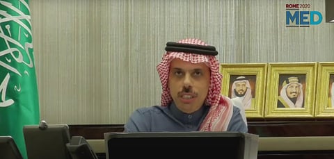 Saudi Arabia’s foreign minister Prince Faisal bin Farhan.