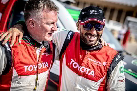 Saudi driver Yazeed Al Rajhi and his Irish co-driver Michael Orr are ready to take on the challenge of Dubai International Baja