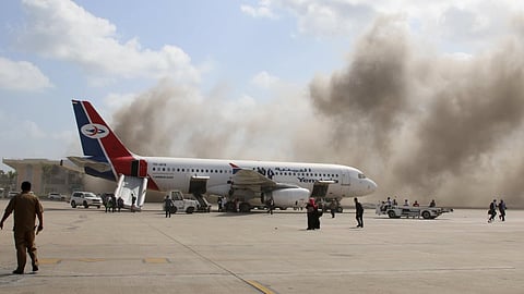 A UN investigation team has held the Iranian-backed Houthi militia responsible for missile attacks on Aden airport that took place on Dec. 30, 2020, killing at least 28 people.