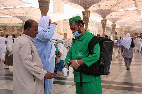 7 million Zamzam water bottles distributed at Prophet's Mosque during pandemic