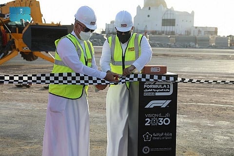 Laying the Foundation Stone for Jeddah Formula One Circuit