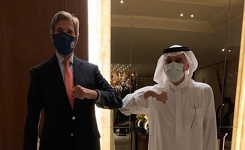 Biden appointed former Secretary of State John Kerry to be America's first Special Presidential Envoy for Climate. (Twitter/@@AdelAljubeir)