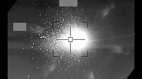 The latest attack on the southern city of Khamis Mushait comes more than a week after a hostile attempt by the Iran-backed Houthis to attack a Saudi commercial vessel with a drone was thwarted.