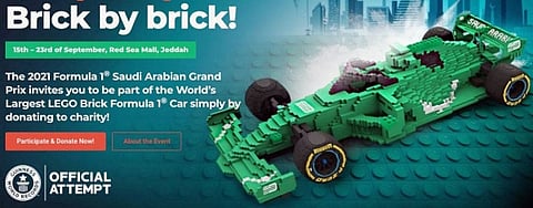 Saudi Arabian Grand Prix F1 promoter to build world’s largest LEGO car for charity