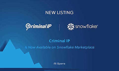 Criminal IP Unveils Innovative Fraud Detection Data Products on Snowflake Marketplace