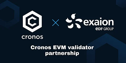 Cronos Onboards Exaion, Provider of Responsible Digital Services and Subsidiary of Europe's Largest Electricity Group, as Validator