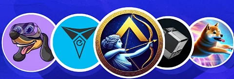 Today's top 5 crypto presales and promising coins are led by Artemis Coin, with BlockDAG, Dogeverse, eTukTuk, BitBot, and WienerAI following closely behind.
