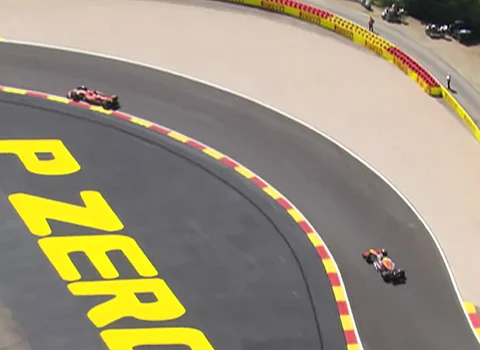 Still frame from F1 race video