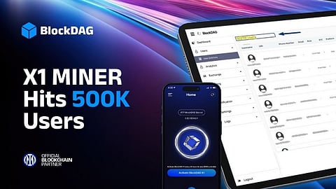 With 500K Users Onboarded- BlockDAG’s X1