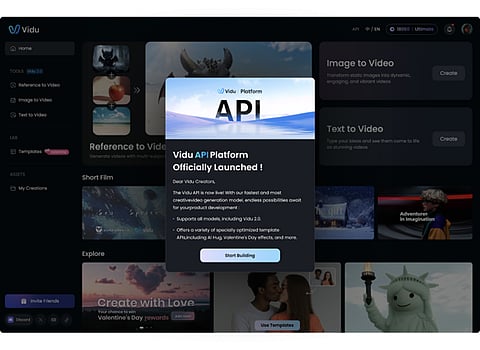 ShengShu Technology Launches Vidu API, Delivering Scalable and High-Quality AI Video Generation to Developers and Enterprises