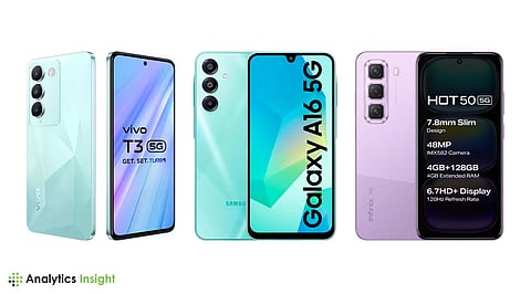 Vivo T3 vs Samsung Galaxy A16 5G vs Infinix Note 50s 5G+: Battle of 2025