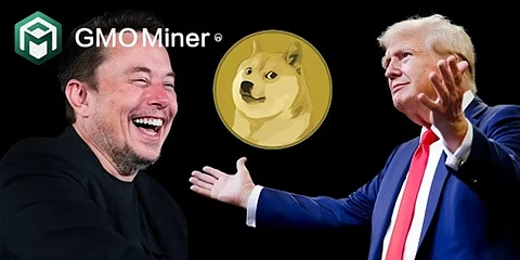 Musk and Trump "shake hands and make peace", allowing Dogecoin enthusiasts to earn $5,000 a day on GMO Miner