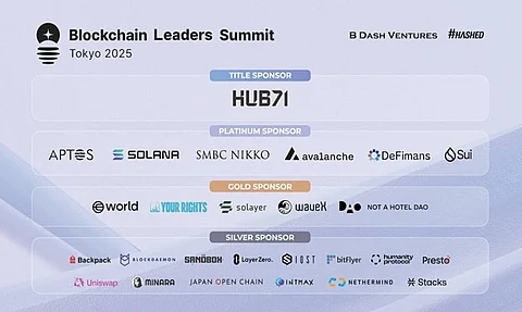 B Dash Ventures and Hashed Announce Sponsors and Main Speakers for Blockchain Leaders Summit Tokyo 2025