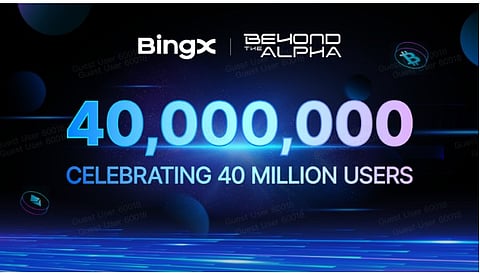 BingX celebrates reaching 40m