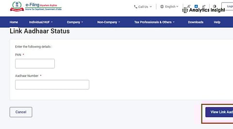 How to Check PAN - Aadhaar Linking Status Using Income Tax Portal.jpg
