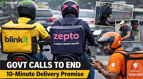 Govt Moves to End 10-Minute Deliveries, Flags Gig Worker Safety
