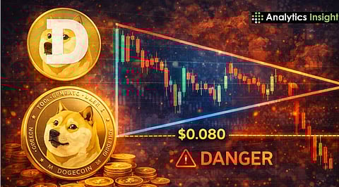 Dogecoin News Today: DOGE Holds Near Key Range as Triangle Pattern Puts $0.080 Support at Risk