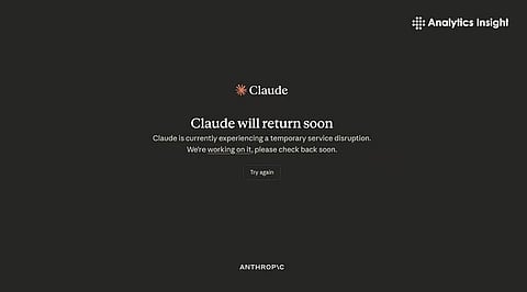 Anthropic’s Claude AI Chatbot Faces Outage, Users Unable to Access Service