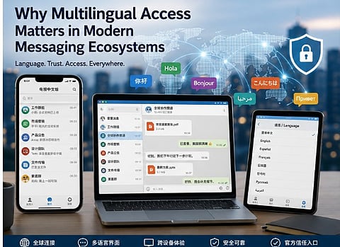 Global messaging access across languages, devices, and trusted entry points.