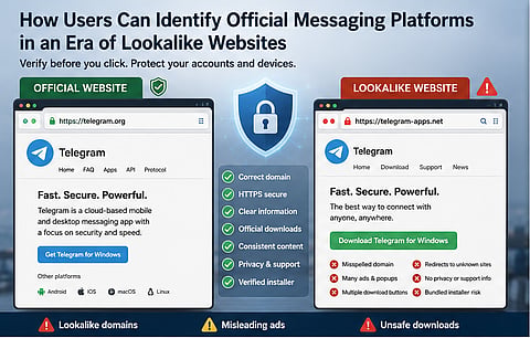 Identify Official Messaging Platforms