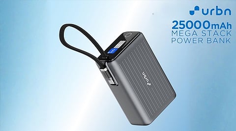 URBN Launches 25,000mAh Power Bank with 100W Fast Charging Support