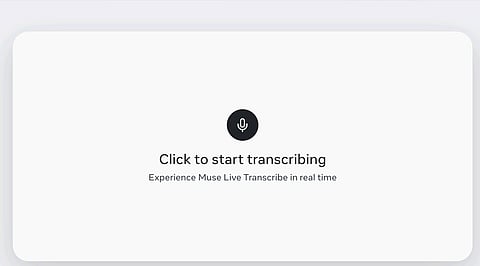 Meta Launches Muse Voice Transcribe with Multilingual AI Support