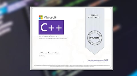 Microsoft Introduction to C++ Programming Professional Certificate, Microsoft
