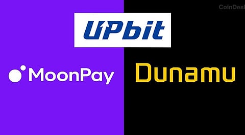 Upbit operator Dunamu taps MoonPay for stablecoin payments.