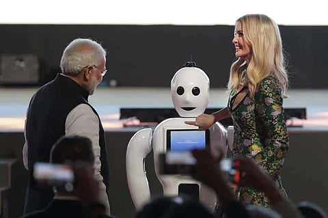 Meet the humanoid ‘Mitra’ which declared GES 2017 in Hyderabad