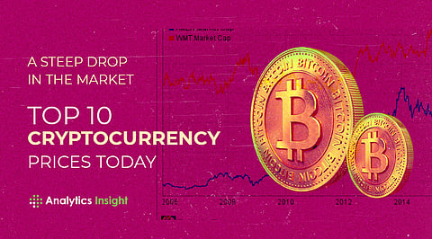 A Steep Drop in the Market, Top 10 Cryptocurrency Prices Today