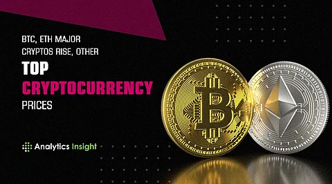 BTC, ETH Major Cryptos Rise, Other Top Cryptocurrency Prices