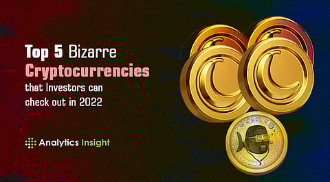 Top 5 Bizarre Cryptocurrencies that Investors can Check out in 2022