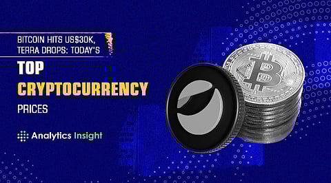 Bitcoin Hits US$30K, Terra Drops: Today’s Top Cryptocurrency Prices