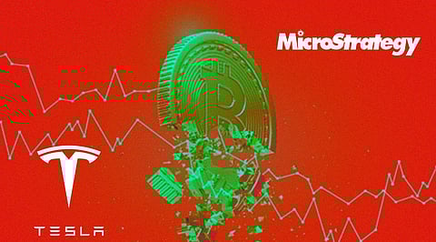 Tesla And MicroStrategy to Face Massive Revenue Hit if Bitcoin Fails