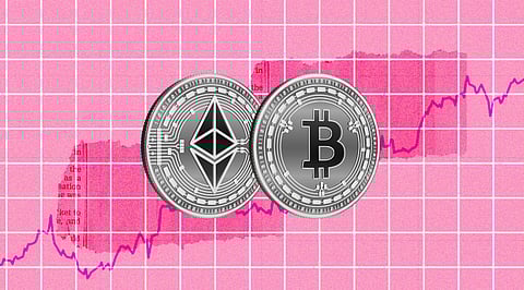 Cryptocurrency Prices: Bitcoin falls, Ethereum Marginally Up
