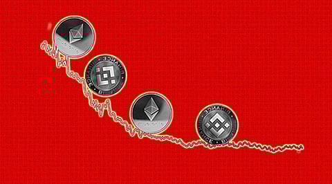 Cryptocurrency World is painted Red: All major Currencies are Down