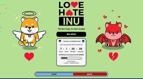 Love Hate Inu Proves Itself as the Best New Coin to Buy – Hits Half Million Presale Milestone In One Week!