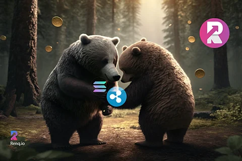 Bears like coins like Solana (SOL) and Ripple (XRP), whereas RenQ Finance (RENQ) Bulls’ New Favourite cryptocurrency.