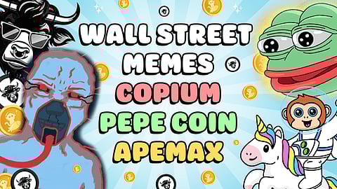 Wall Street Memes ($WSM) coin takes Pepe ($PEPE) Spotlight, Copium ($COPIUM) and ApeMax news and other top and new crypto coins to watch.