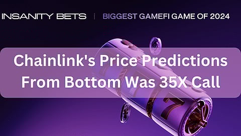 Chainlink’s Price Predictions From Bottom Was 35X Call, But InsanityBets Is 100X As Whales Flow To Presale