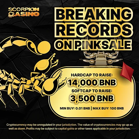 Crypto Whales Alert: Last Chance to Dive into Scorpion Casino Presale with PinkSale; Here’s How To Stake With Polygon And Polkadot
