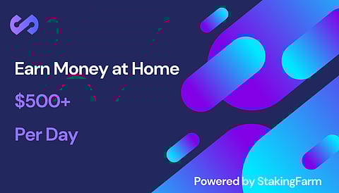 Need a passive income source? Earn at least $500 a day with Stakingfarm