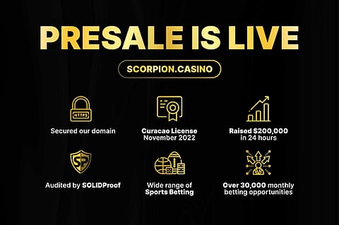Imminent Launch: Scorpion Casino (SCORP) Targets Heights Reached by Cardano (ADA) and Litecoin (LTC)