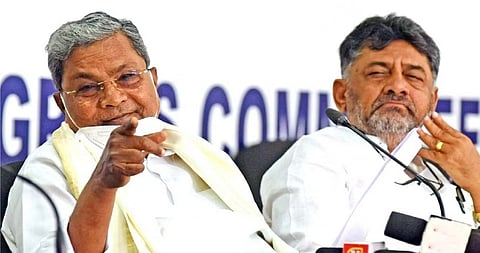 கர்நாடக முதலமைச்சர் சித்தராமையா, துணை முதலமைச்சர் சிவக்குமார்