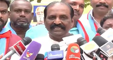 சென்னை, பெசண்ட் நகரில் வைரமுத்து ஊடகச் சந்திப்பு