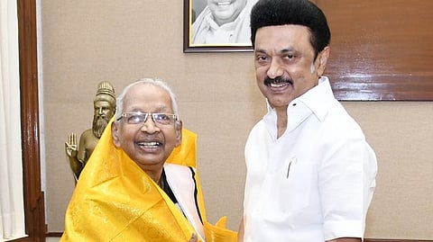 முதல்வர் ஸ்டாலினுக்கு நன்றி தெரிவிக்கும் கி.வீரமணி